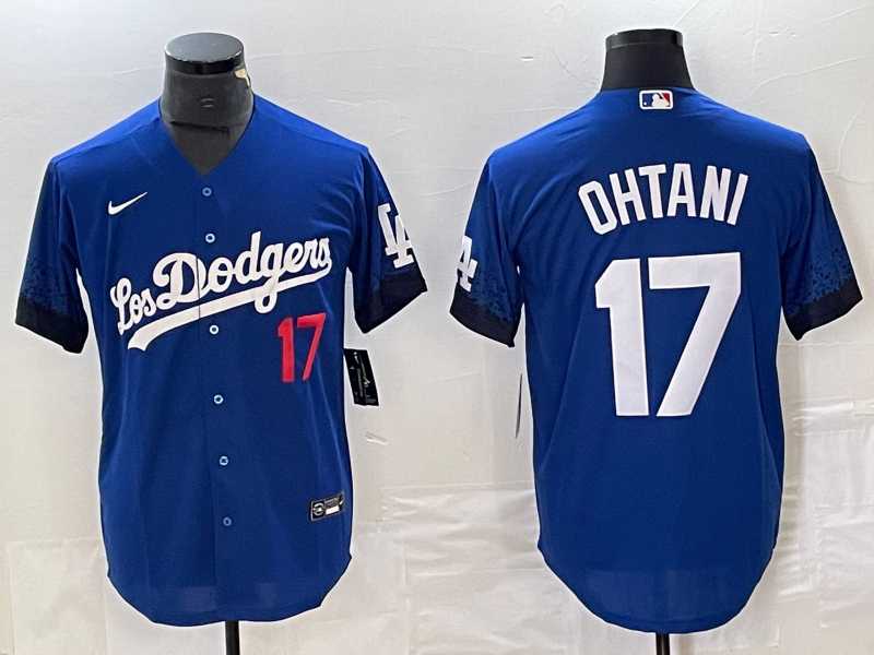 Men's Los Angeles Dodgers #17 Shohei Ohtani Number Blue 2021 City Connect Cool Base Stitched Jersey,We sell and wholesale Men's Los Angeles Dodgers #17 Shohei Ohtani Number Blue 2021 City Connect Cool Base Stitched Jersey on line form chian!